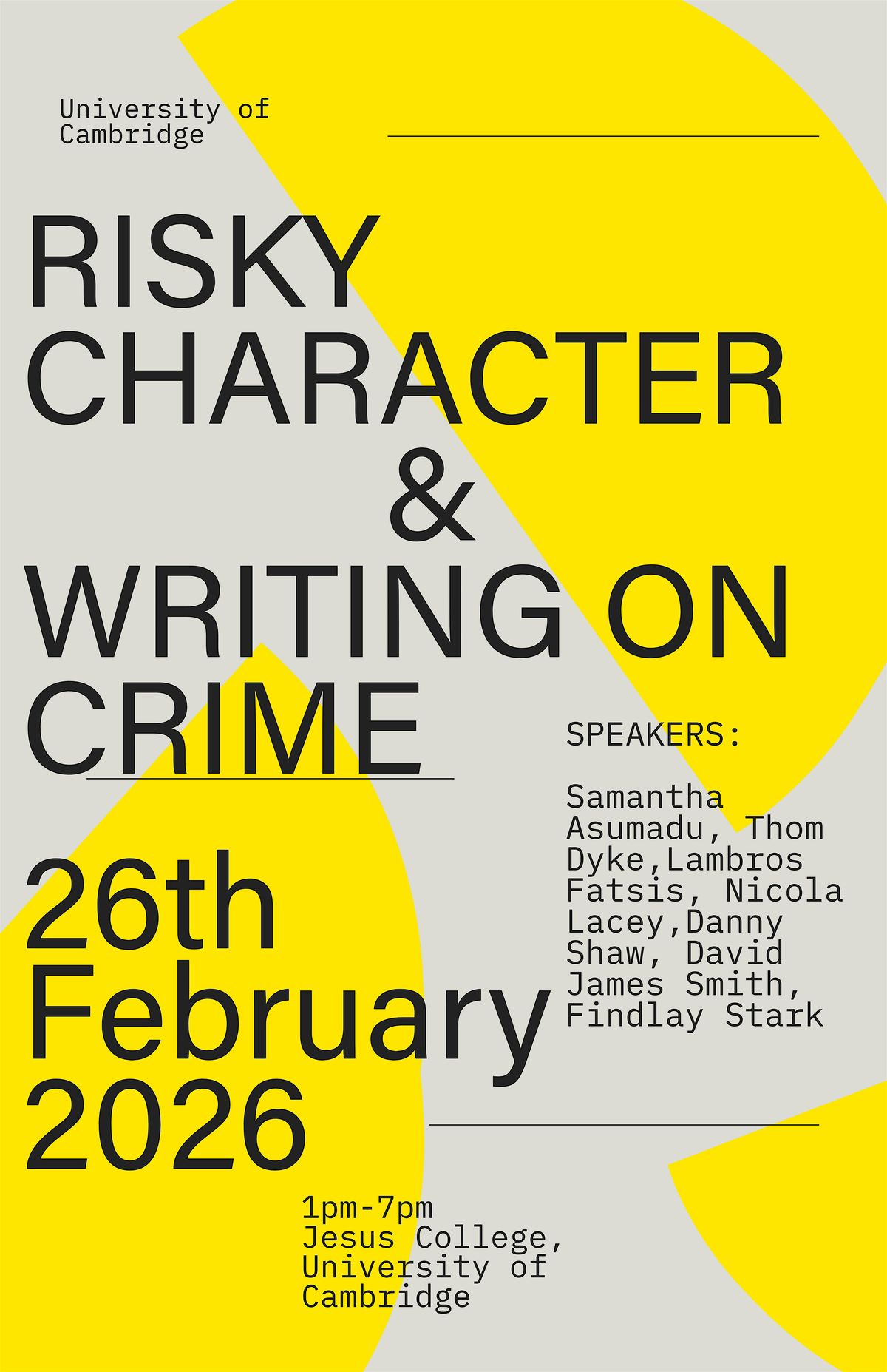 Risky Character in Crime and Writing on Crime