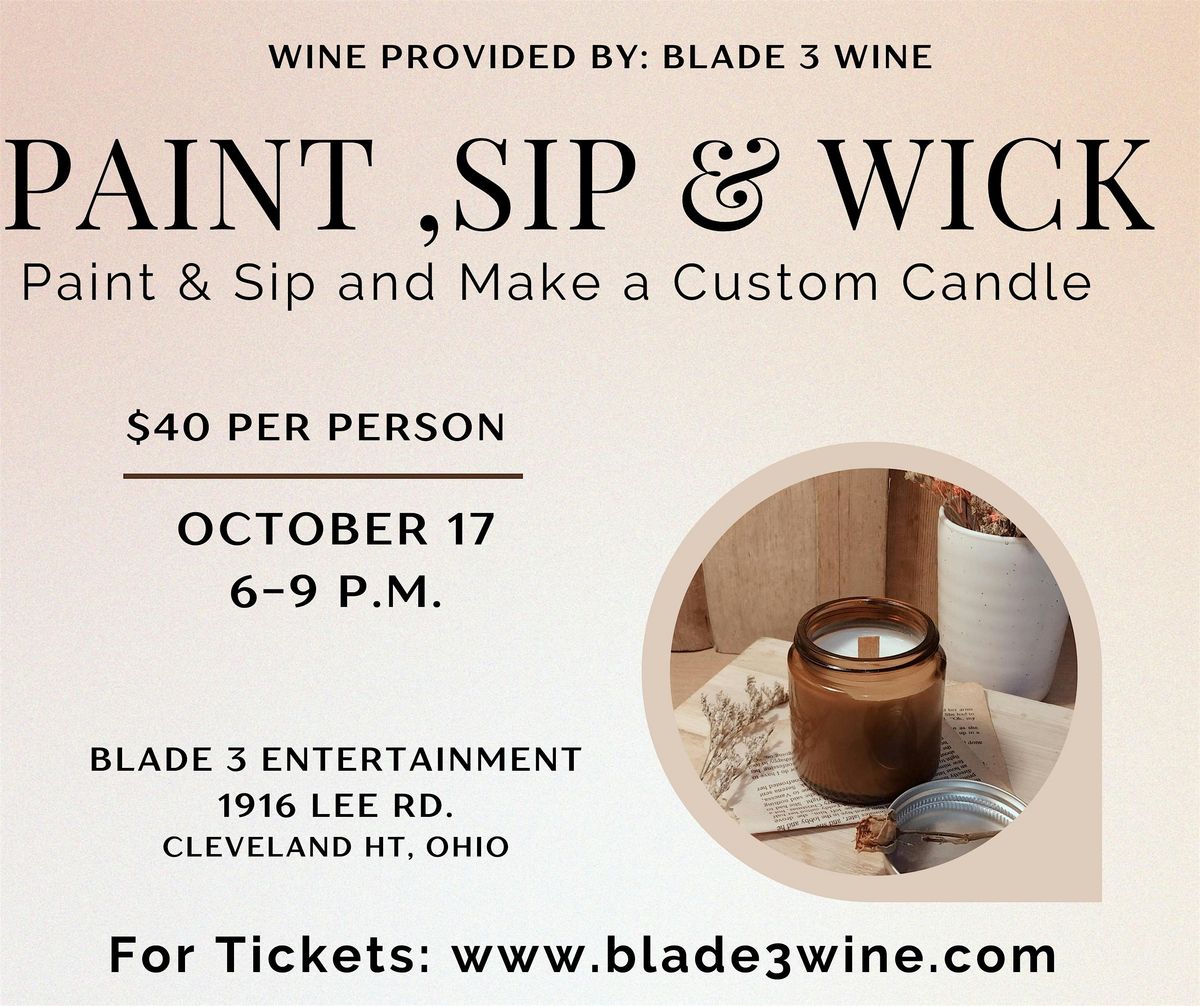 Paint, Sip and Wick