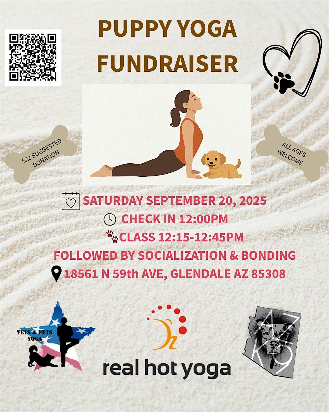 Puppy Yoga Fundraiser