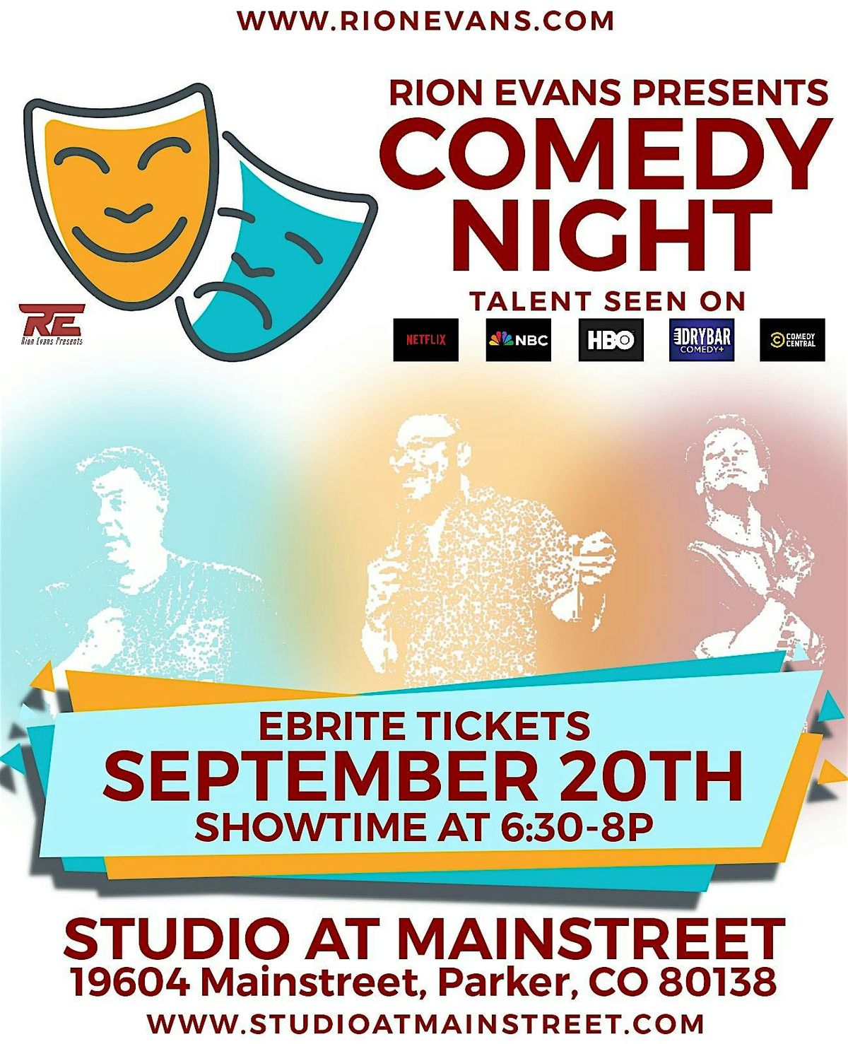 Rion Evans presents Comedy Night @ the Studio