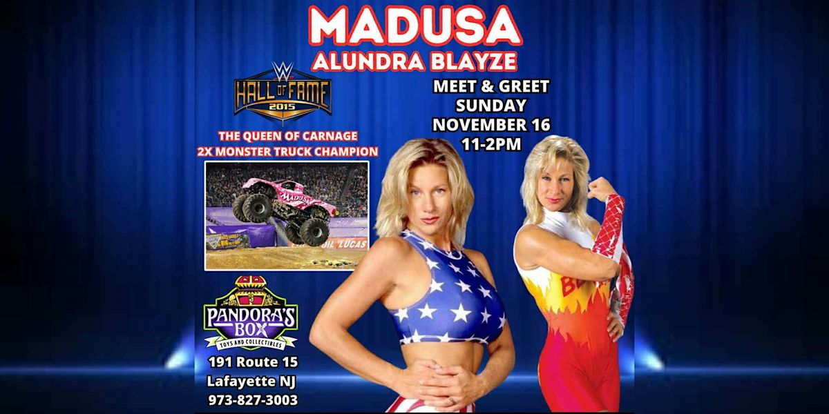 Meet & Greet with WWE Hall of famer Madusa\/ Alundra Blayze at Pandora's Box