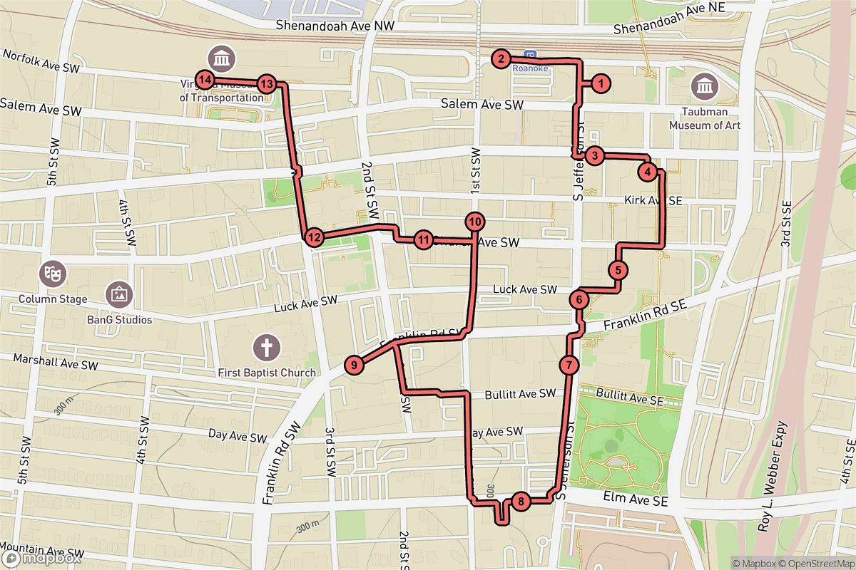 Roanoke Audio Tour: Steel Rails, Towering Tales & Historic Echoes