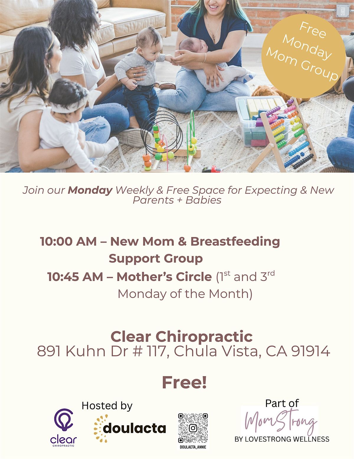 New Mom & Breastfeeding Support Group- Clear Chiropractic