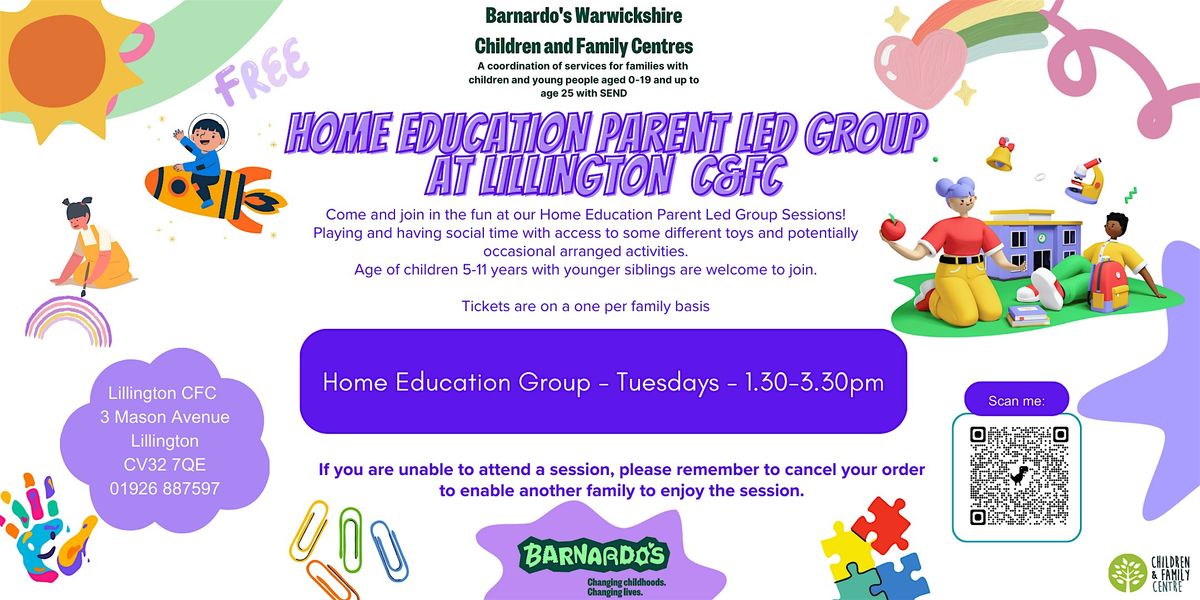 Home Education Parent Led Group for children 5-11 years -Lillington C&FC