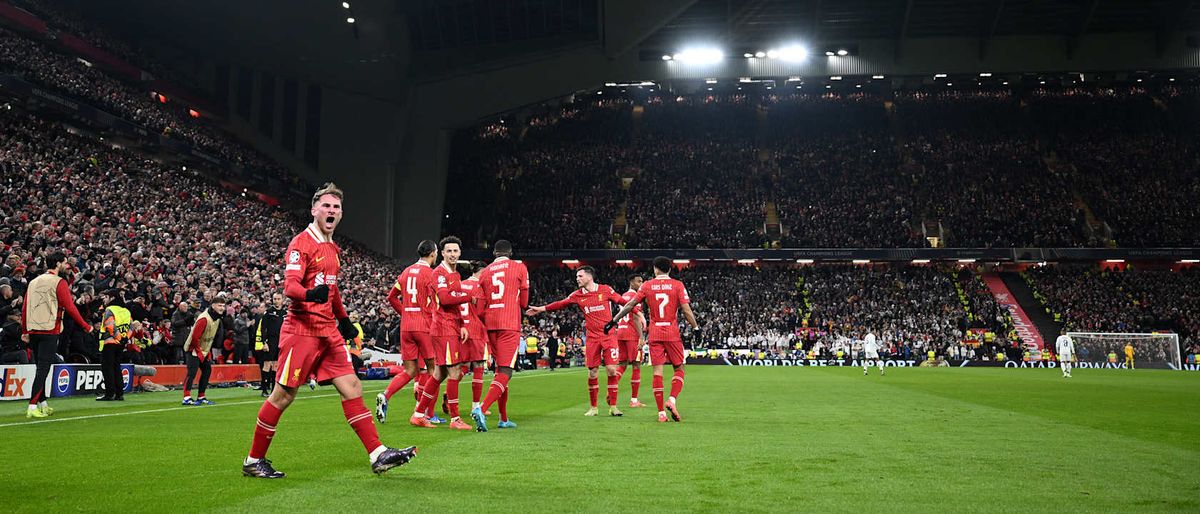 Liverpool FC vs Burnley FC at Anfield Stadium