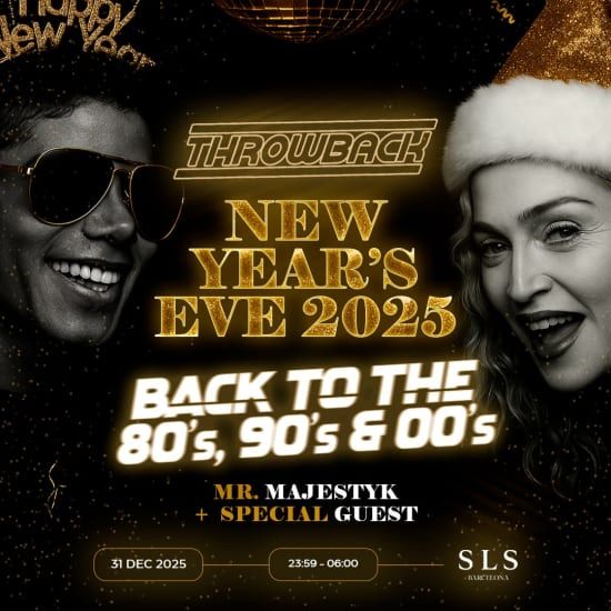 Throwback NYE 2025 \u2013 Back to 80s, 90s & 00s