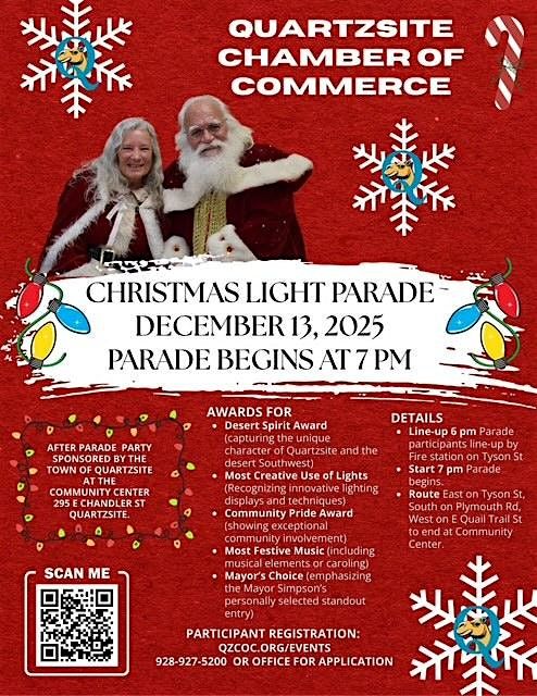 Quartzsite Christmas Light Parade 2025