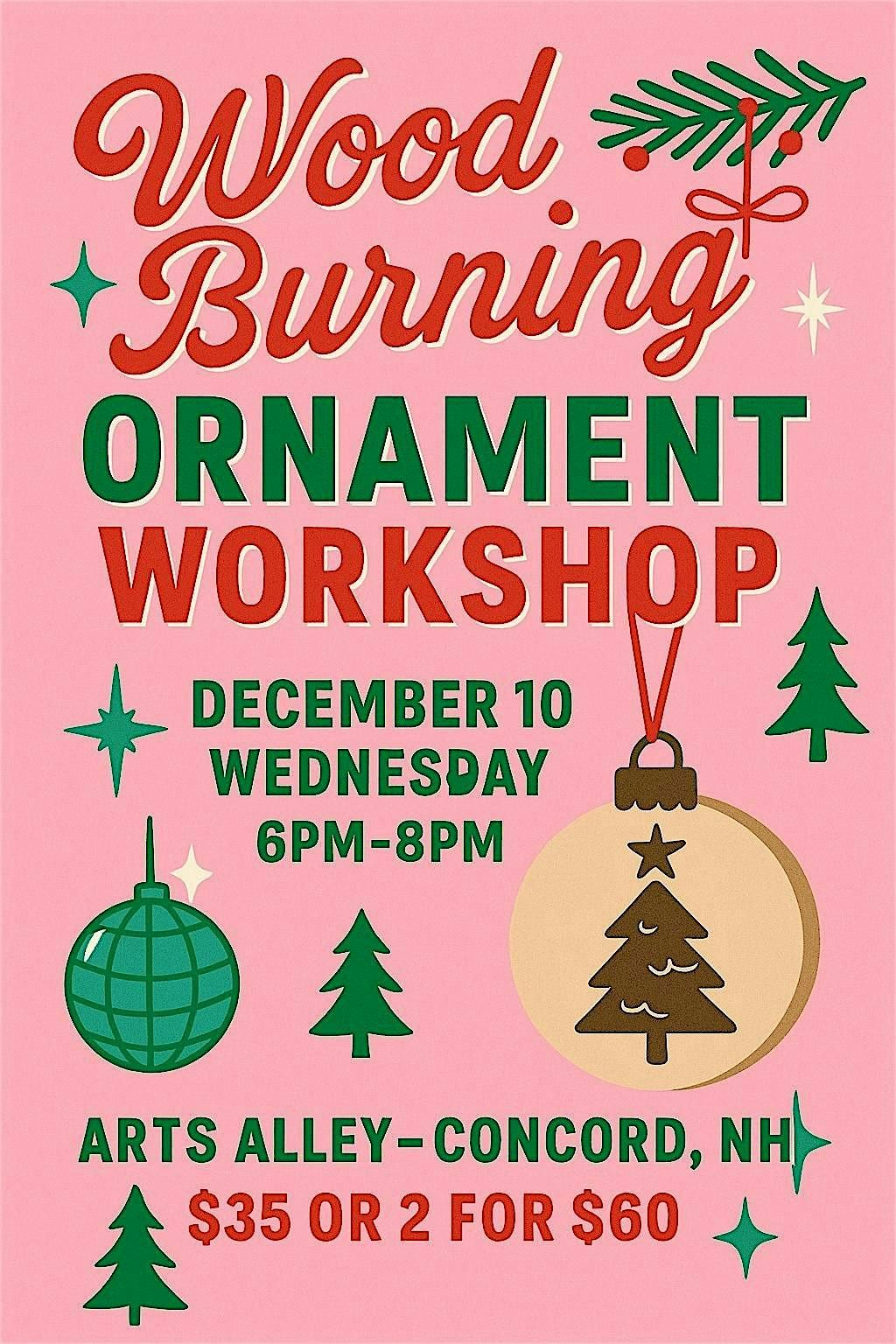 Wood Burning Ornaments