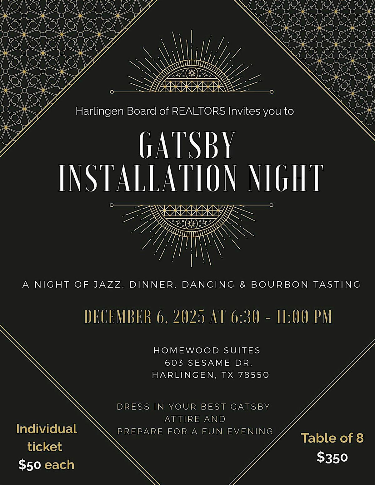 Gatsby Installation Night