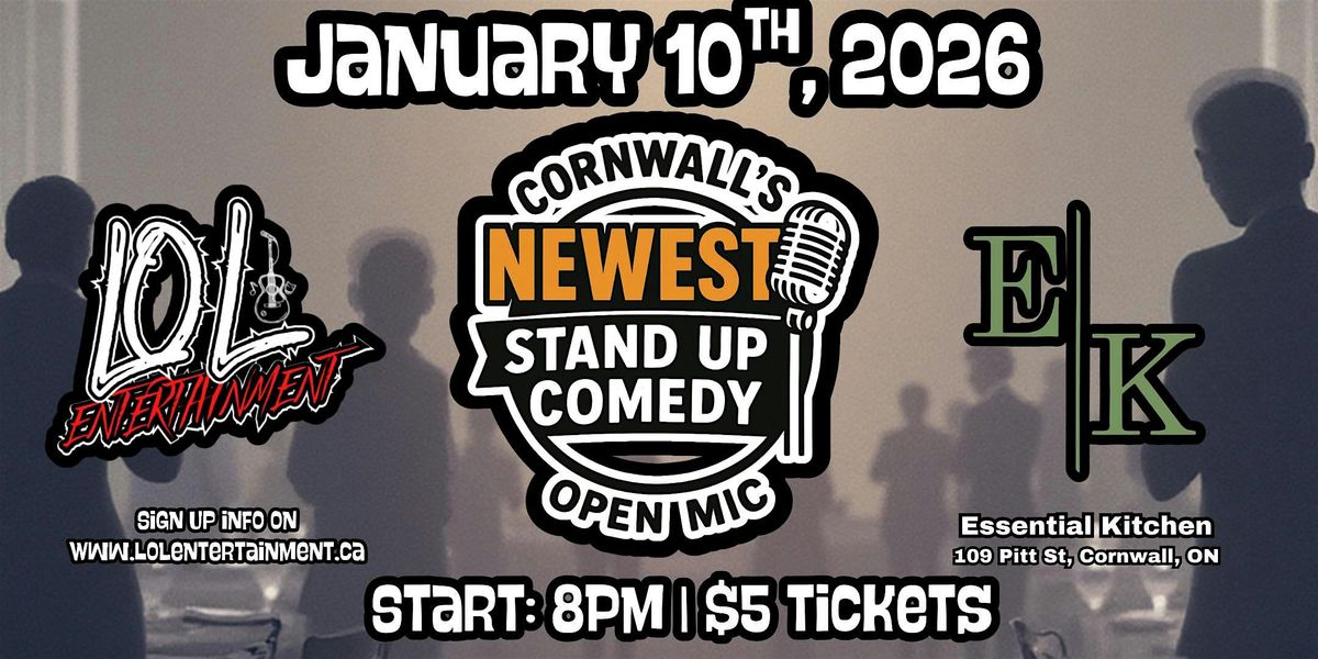 Cornwall's NEWEST Stand Up Comedy Open Mic