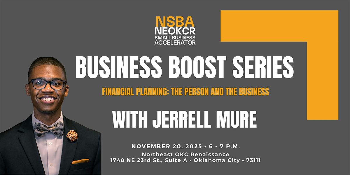 NEOKCR Business Boost: Financial Planning: The Person and the Business