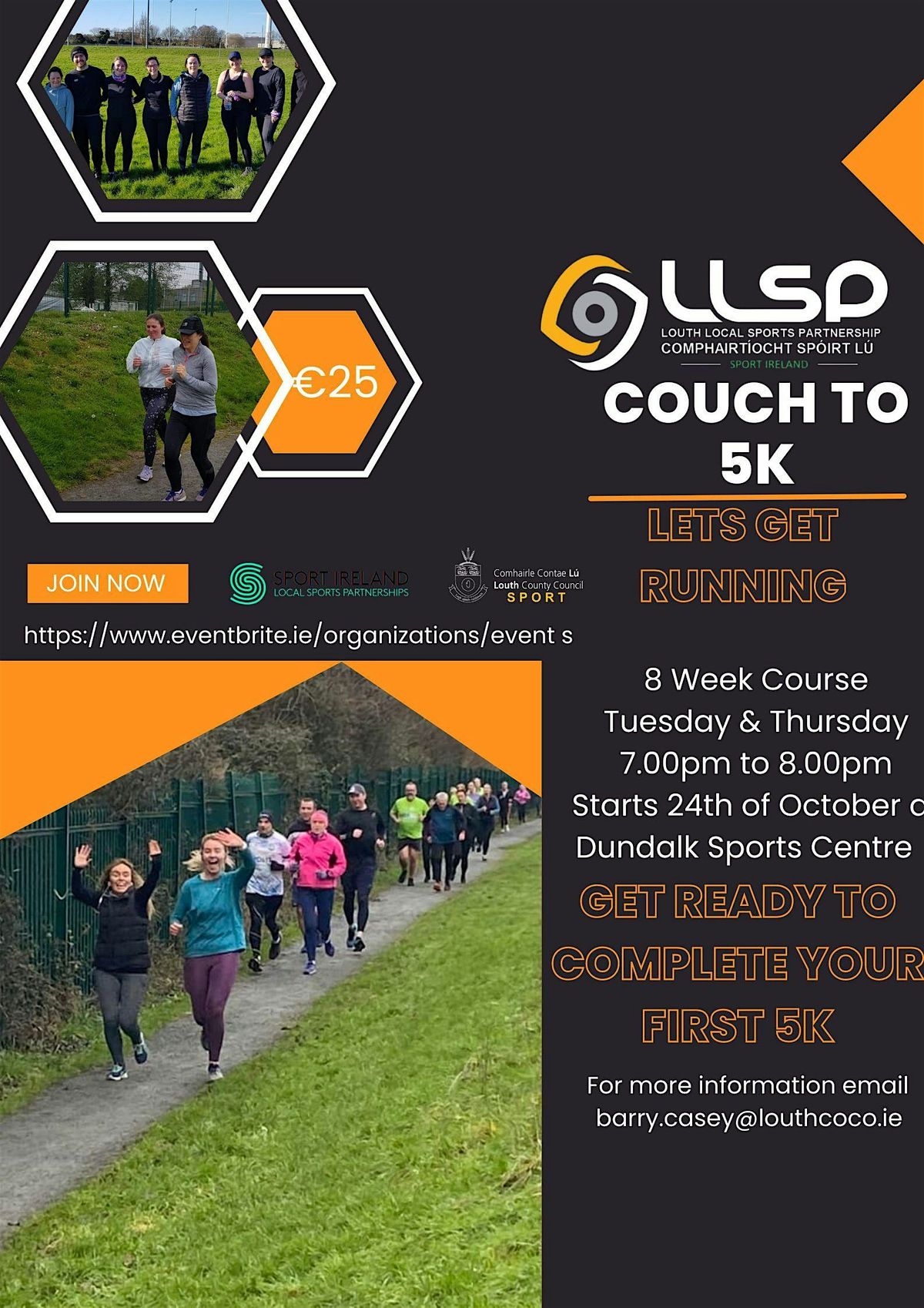 Couch to 5K Drogheda- 6 wks -Tuesday and Thursday 6.00pm Nov 11th 2025