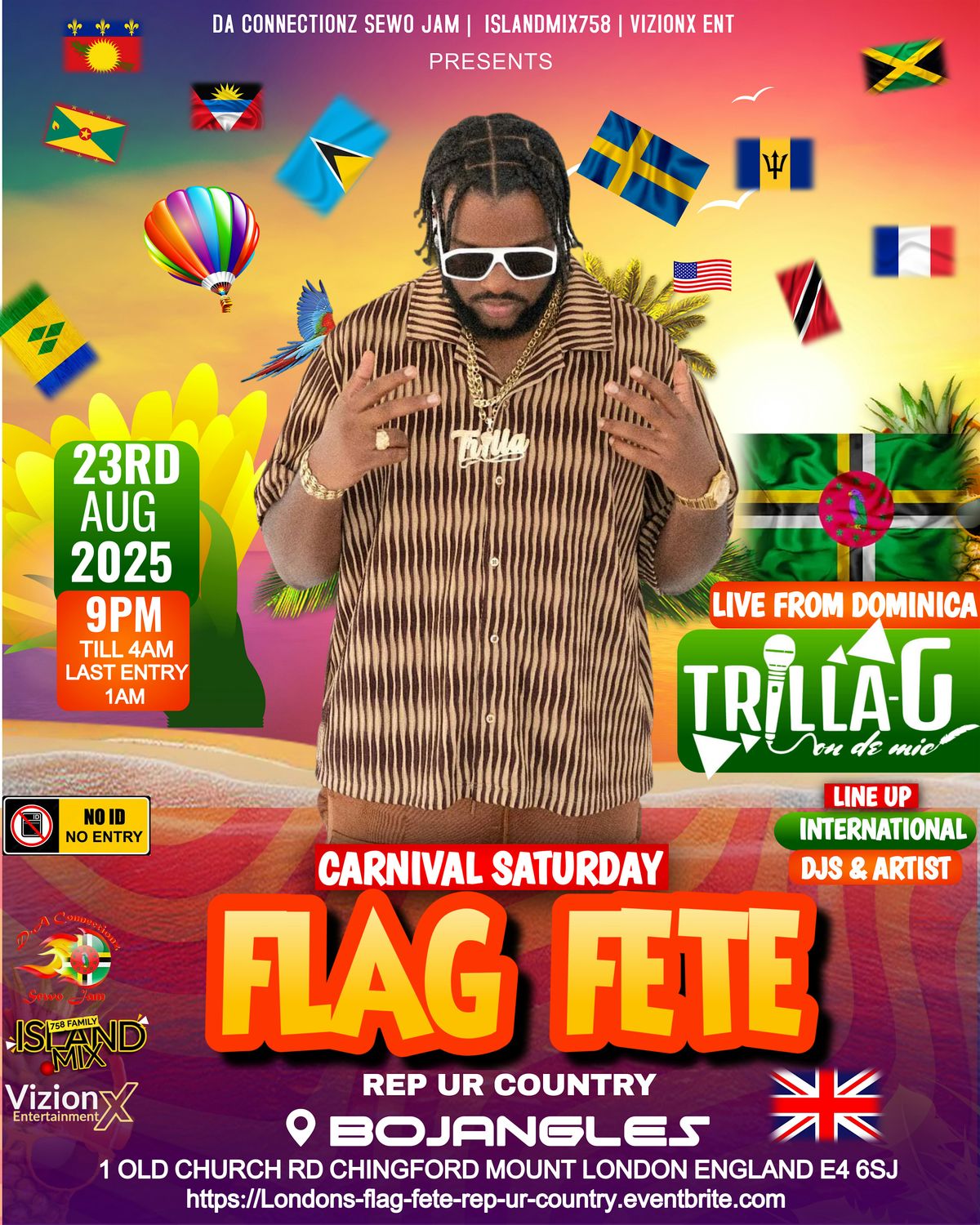 FLAG FETE REP UR COUNTRY CARNIVAL SATURDAY