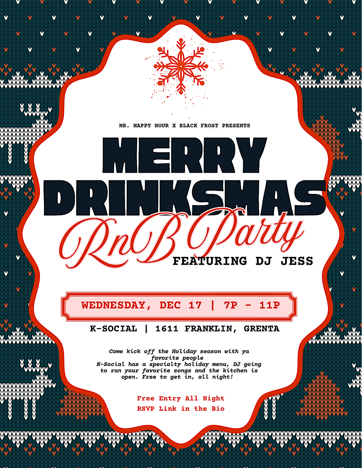 Merry Drinksmas, featuring DJ Jess