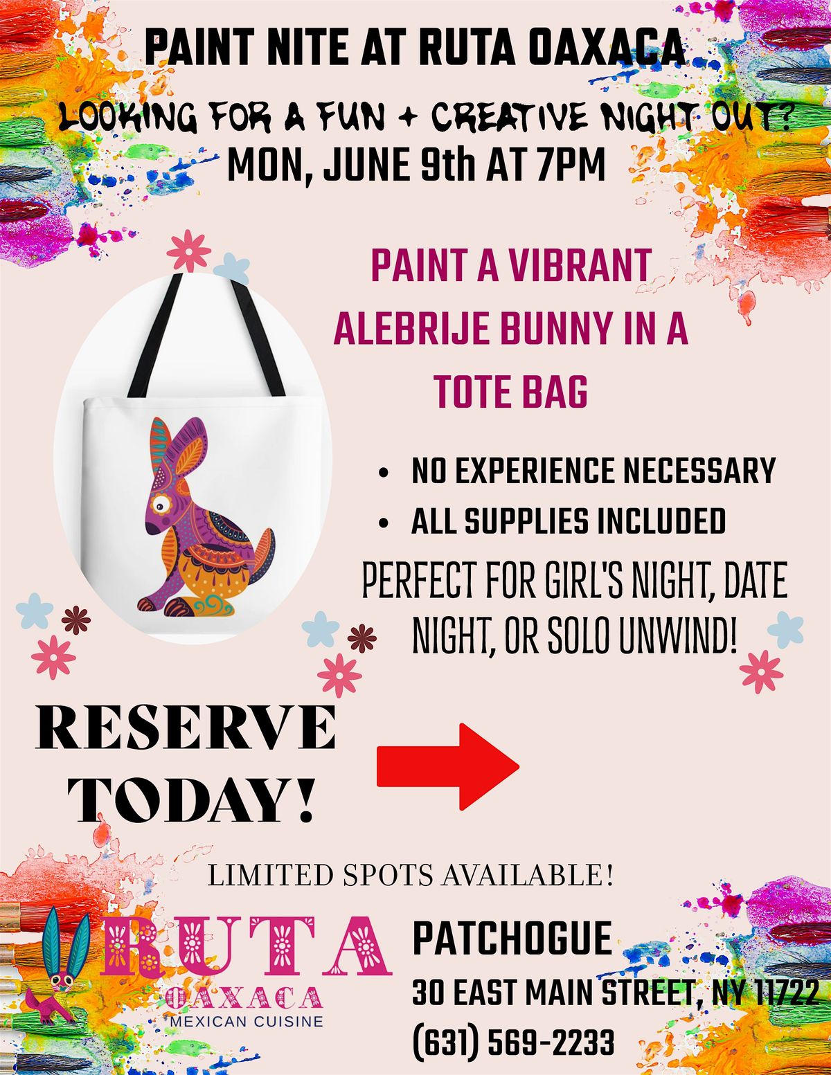 Paint Nite at Ruta Oaxaca Patchogue