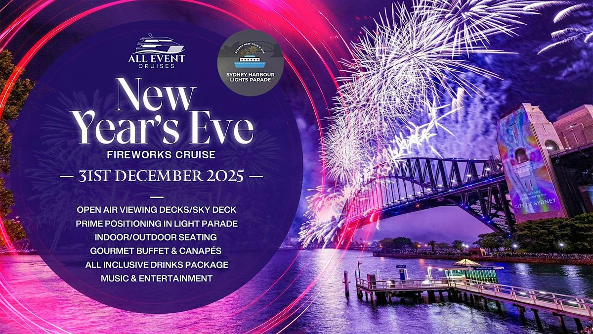 All Event Cruises | NYE Fireworks Cruise | All Inclusive | 360\u00b0 Sky Deck
