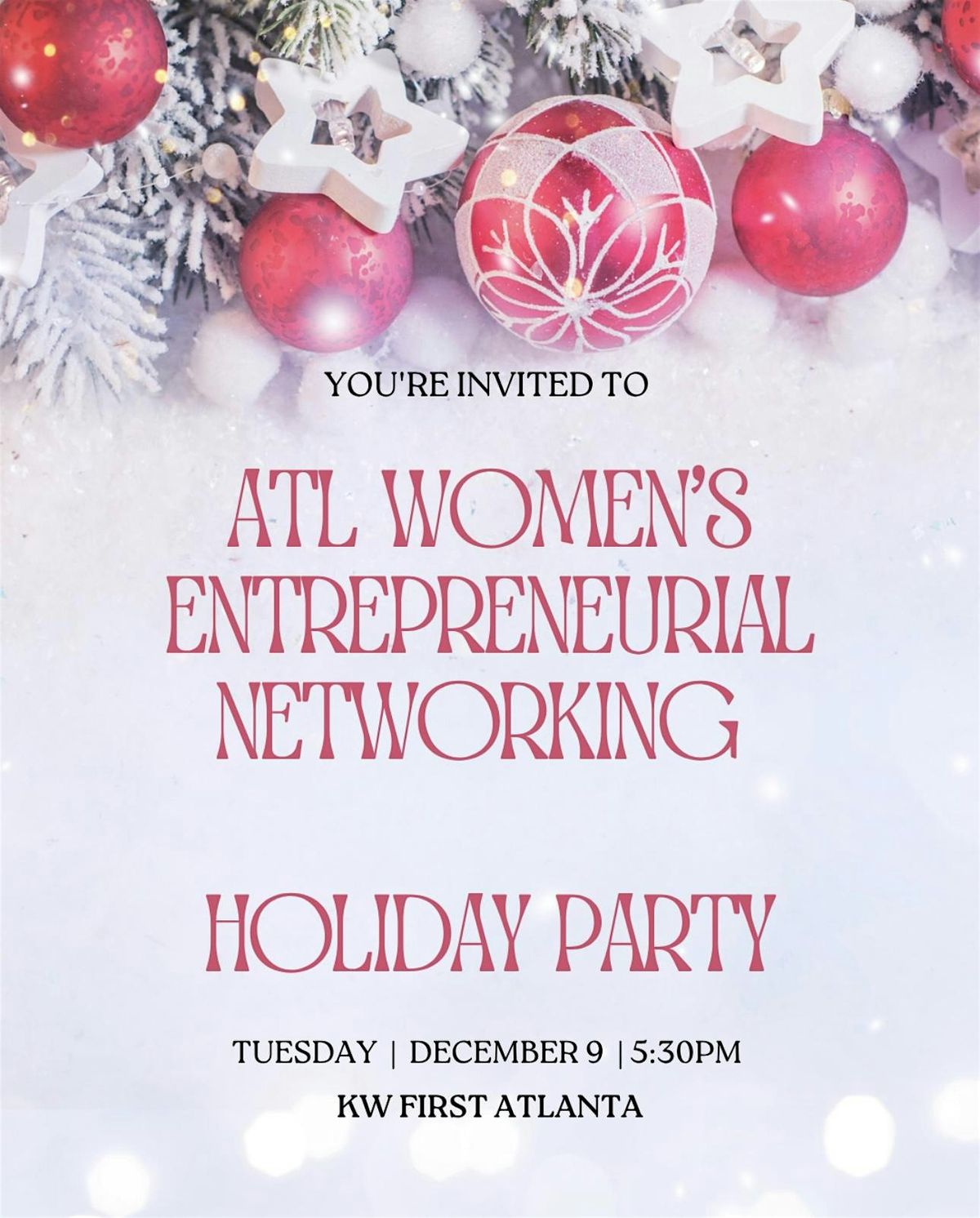 ATL Women\u2019s Entrepreneurial Networking Holiday Party
