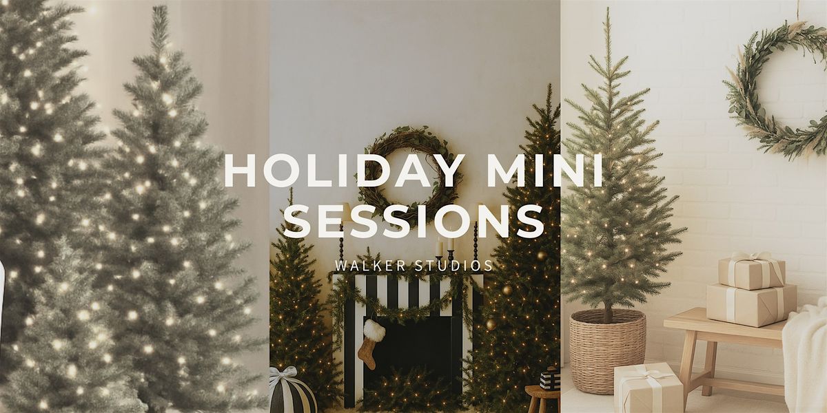 Holiday Mini Sessions at Walker Studios