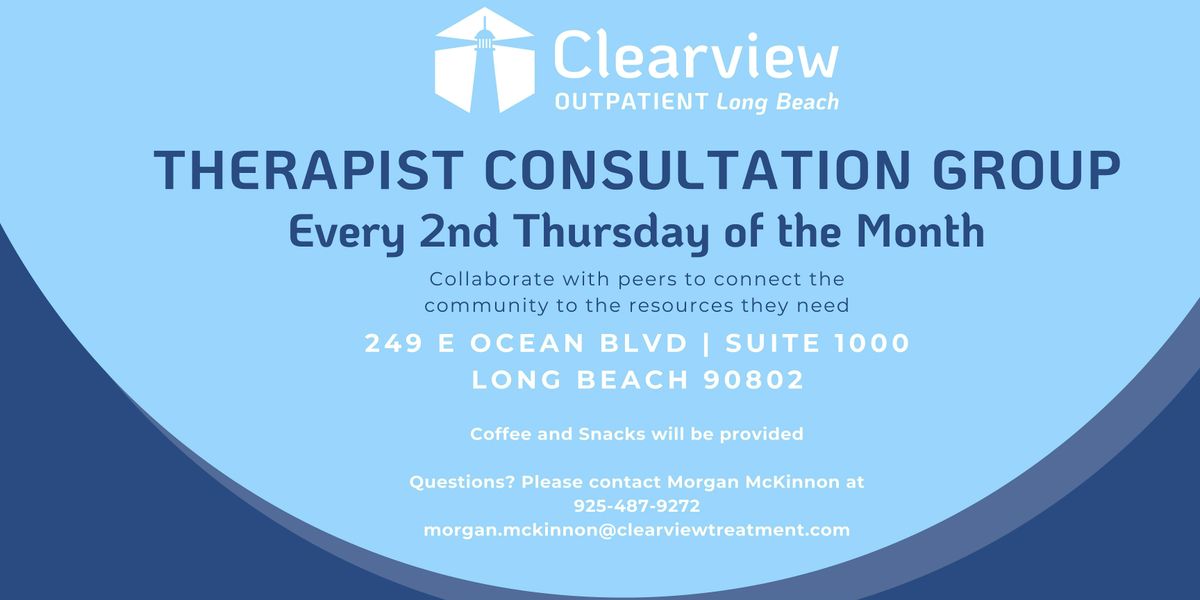 Therapist Consultation Group at Clearview Long Beach