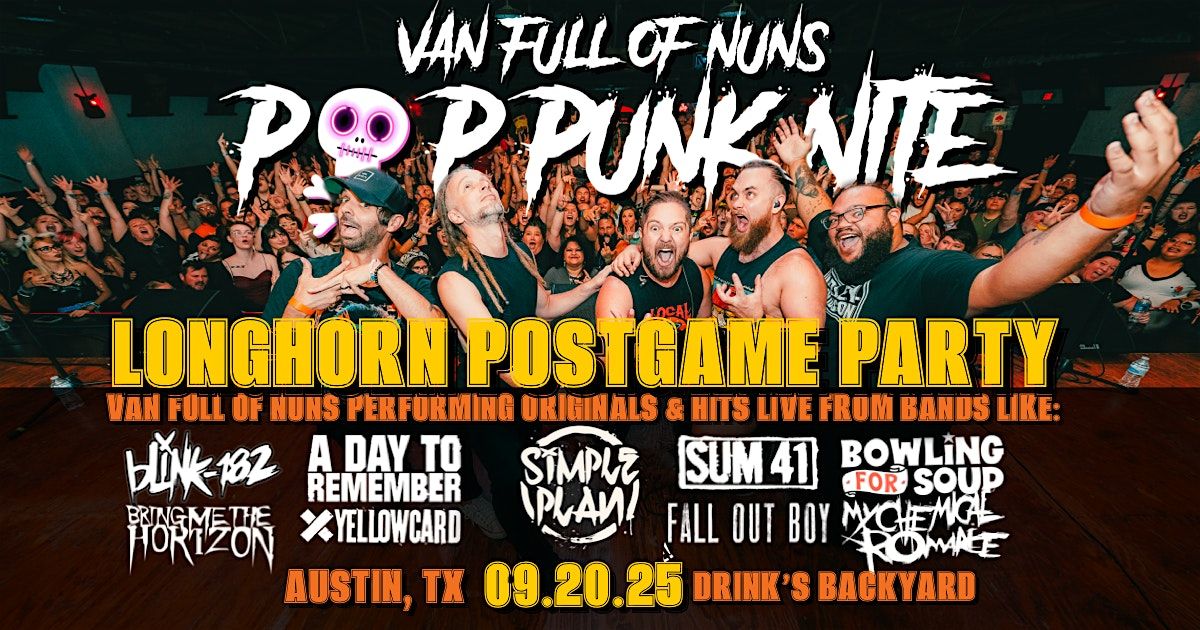Pop Punk Nite: Postgame Party! By: Van Full of Nuns