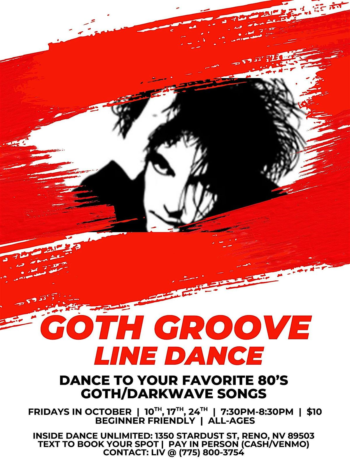 Goth Groove Line Dance to your favorite 80\u2019s Goth\/ Darkwave songs