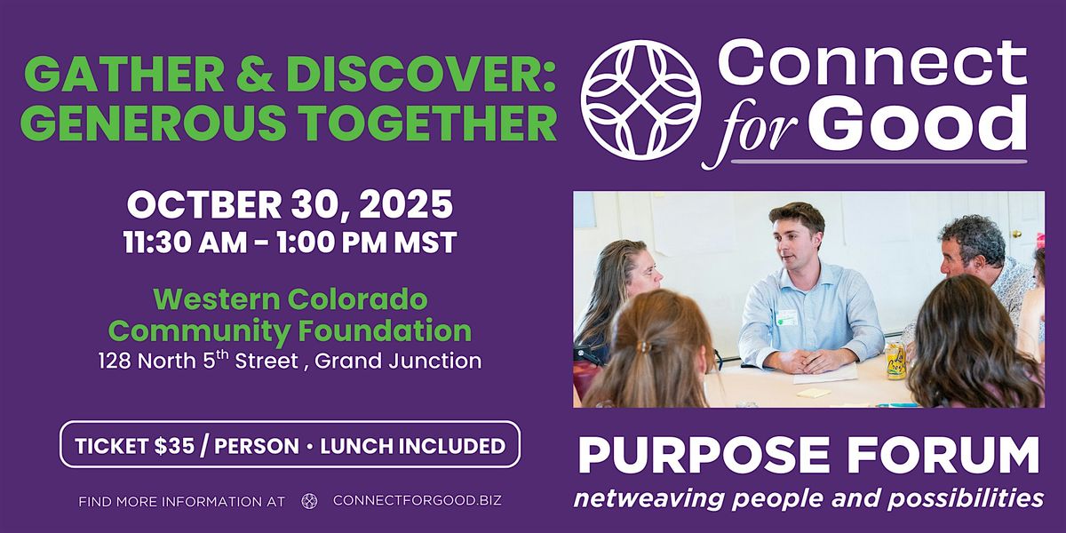 October 2025 Purpose Forum