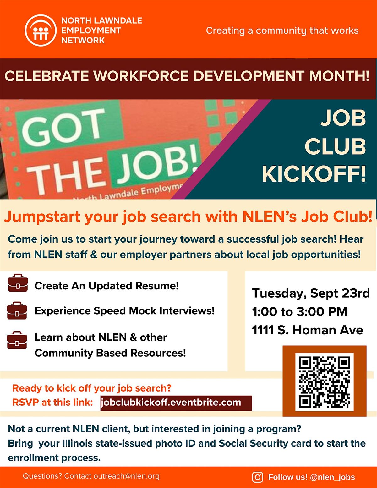 Job Club Kickoff Celebration at North Lawndale Employment Network!