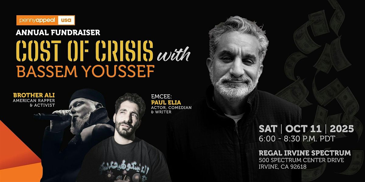 Join us for an Evening with Bassem Youssef: Conversation and Change