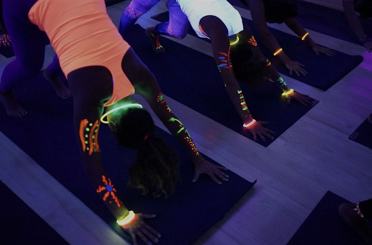 Glow in the Dark Swiftie Yoga Party