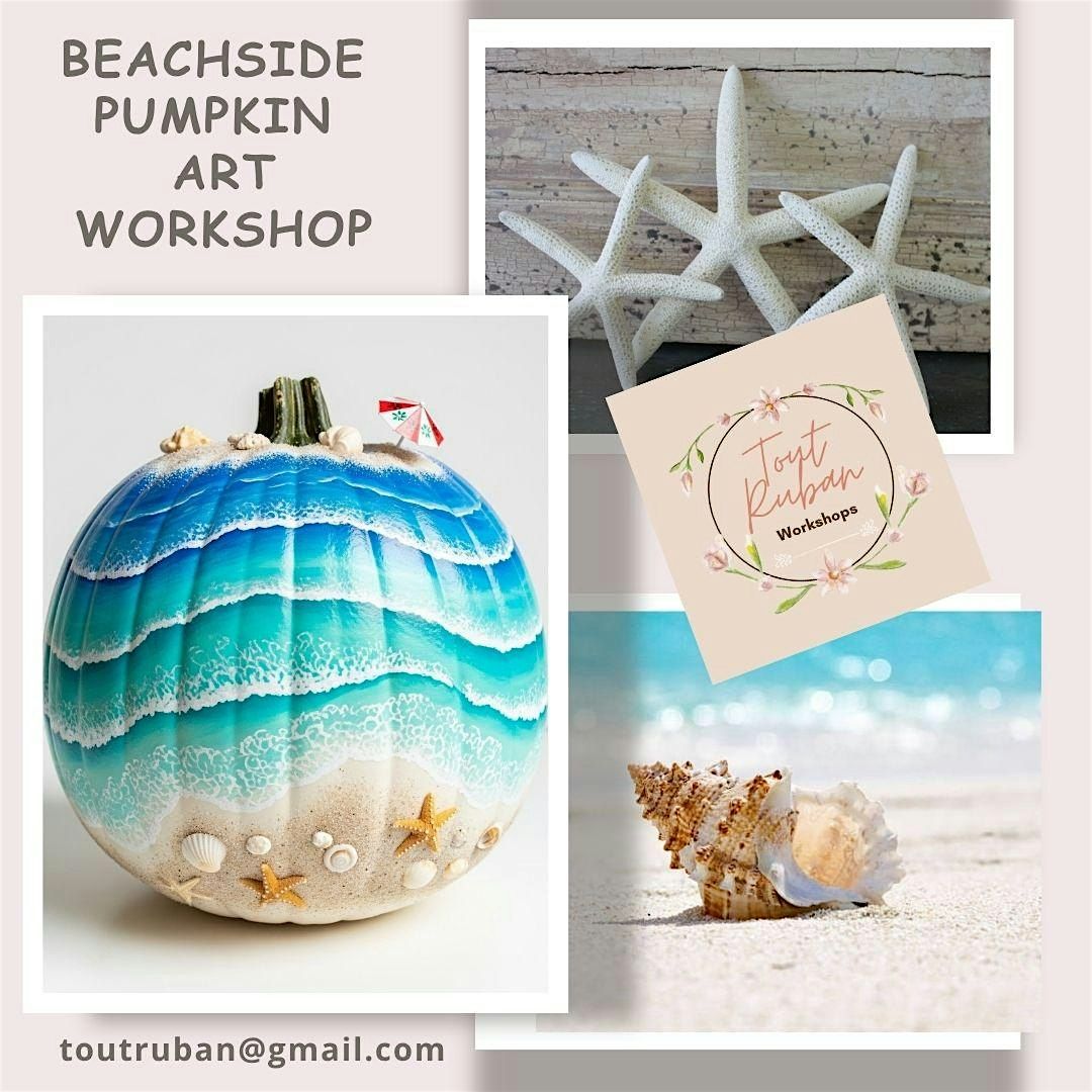 Coastal Pumpkin Decorating Paint Night -Bring the Beach to Your Front Door