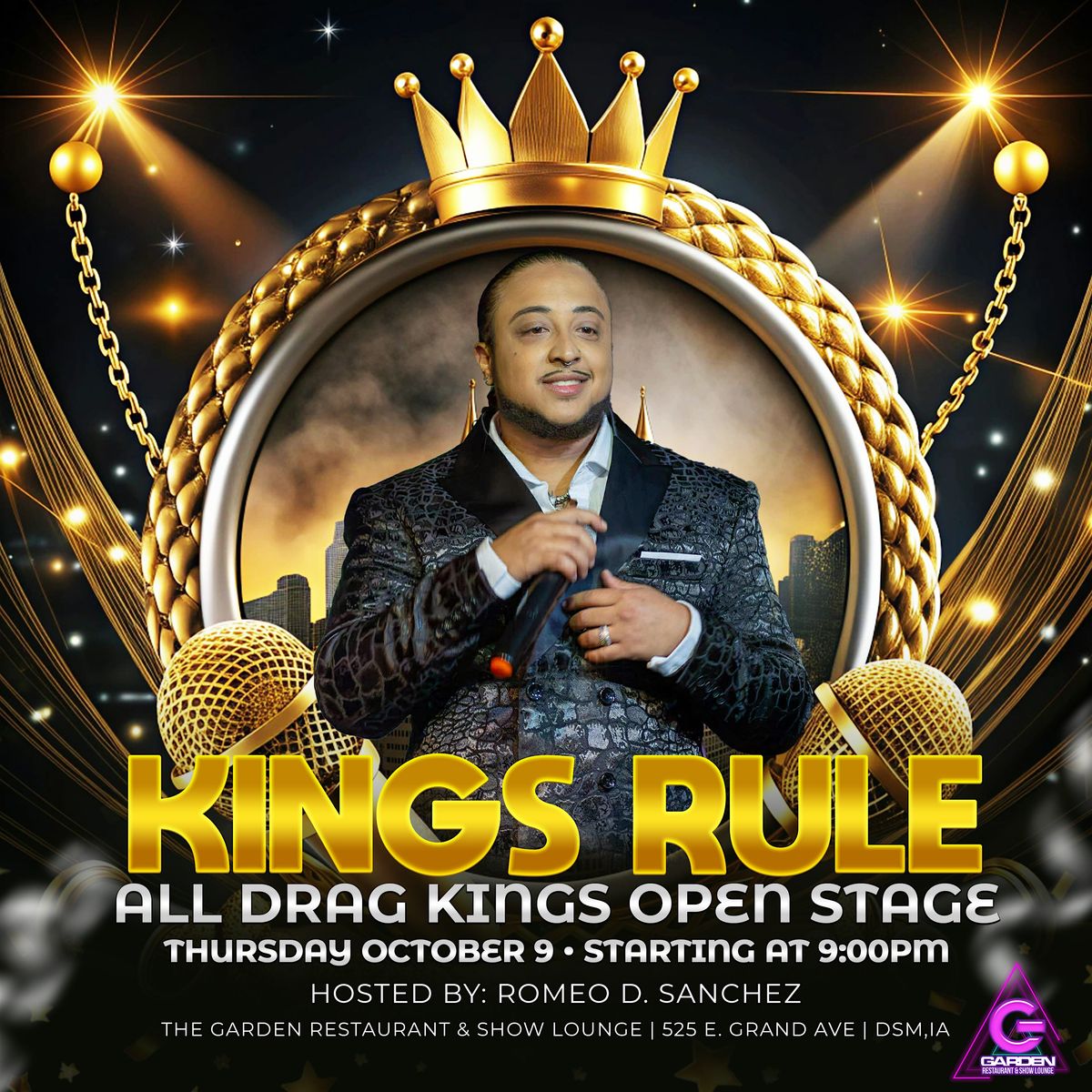 Thurs Oct 9 Drag Show - 9pm Table Reservation at THE GARDEN, Des Moines ...