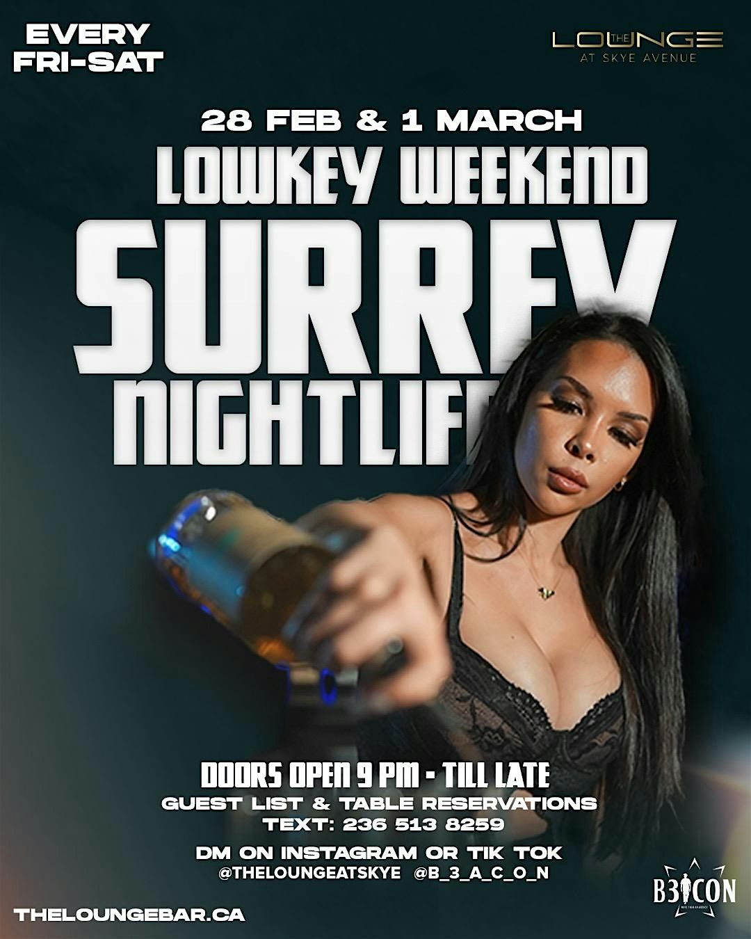 Surrey Nightlife @ Skye Avenue Lounge