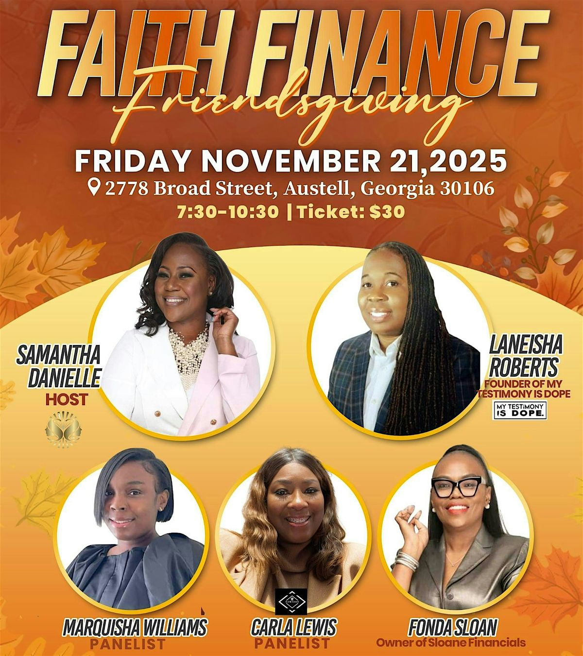 Faith and Finance Friendsgiving