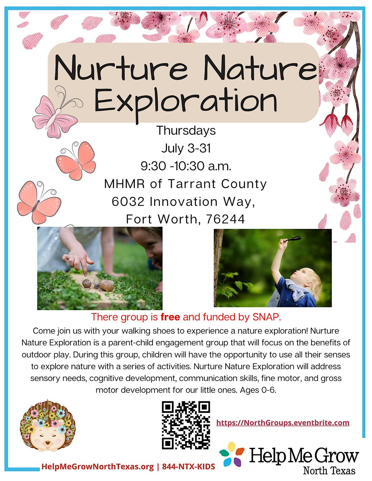 Face to Face: Nurture Nature Exploration- Fort Worth