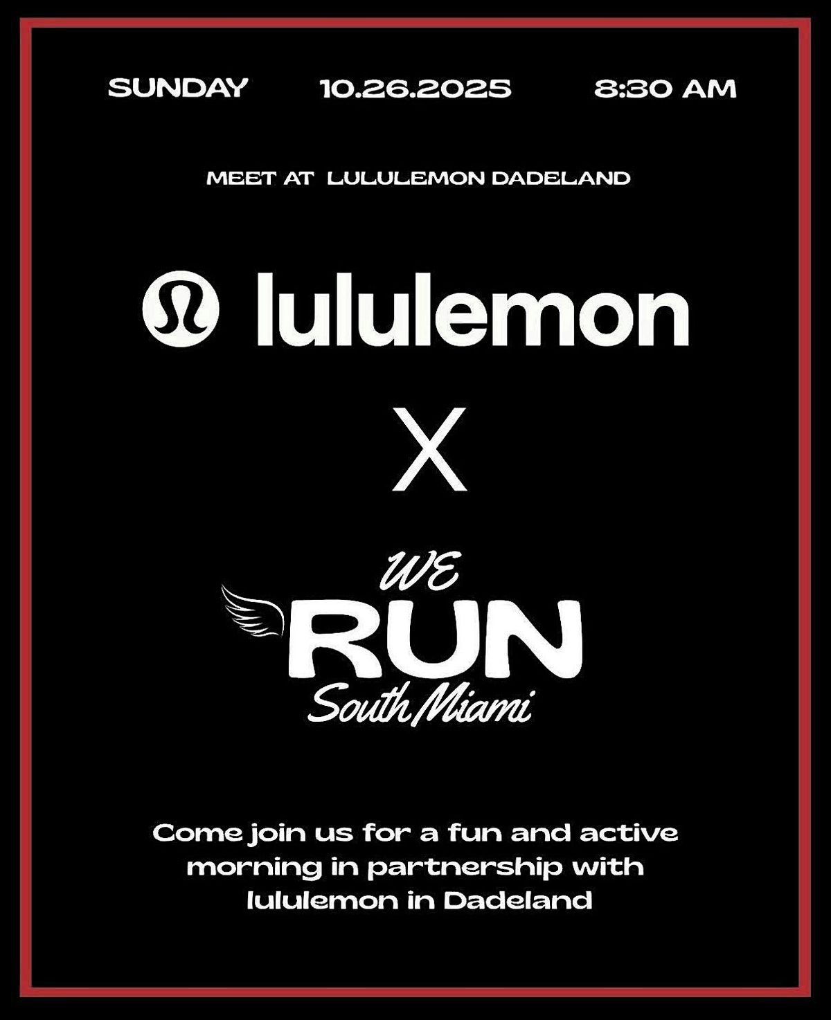 We Run South Miami x lululemon Community Run\/Walk