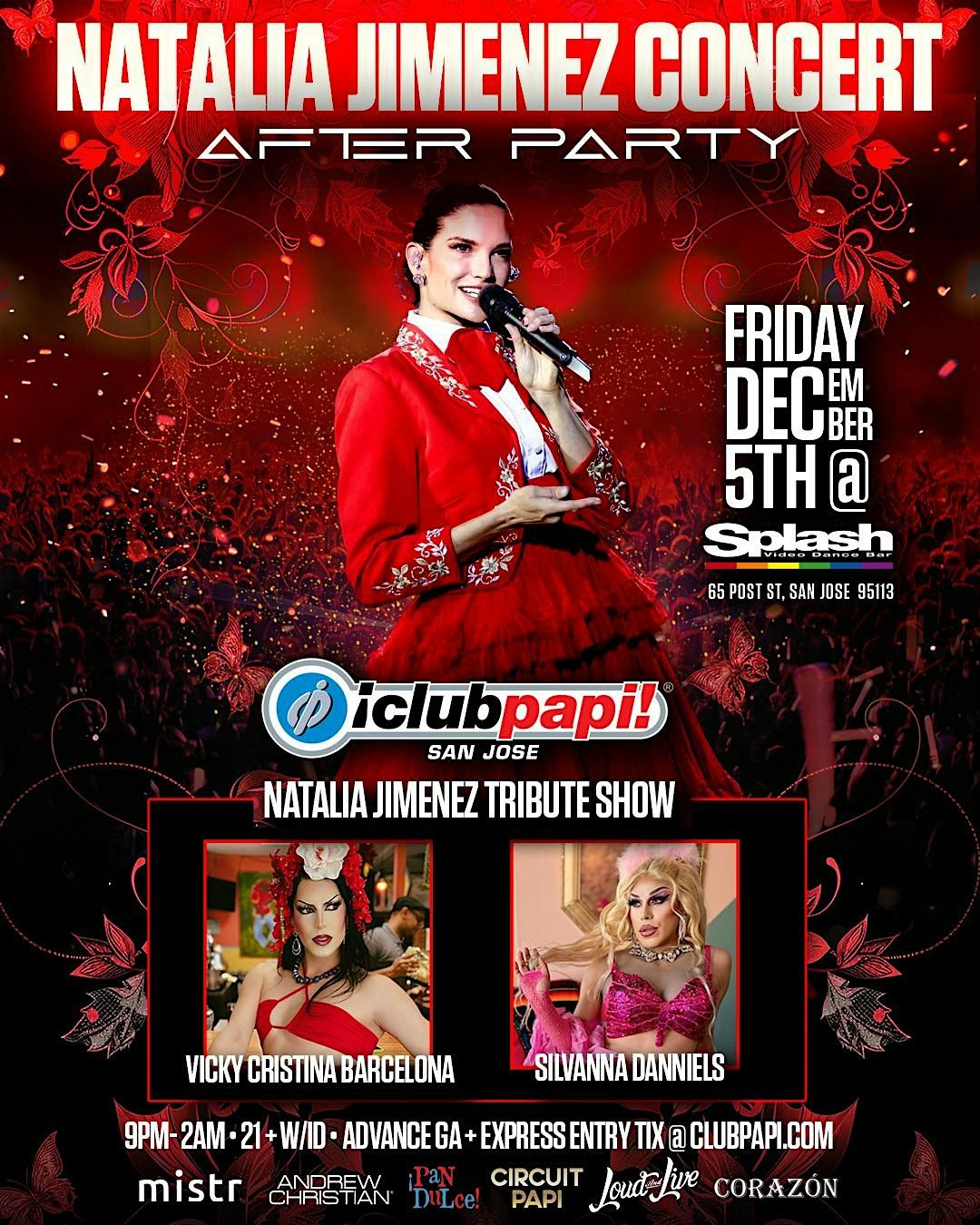 Club Papi Presents Natalia Jimenez Concert After Party @SPLASH San Jose