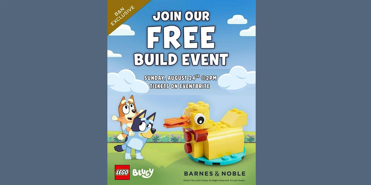 Lego Make & Take Bluey Duck Cake Build Event