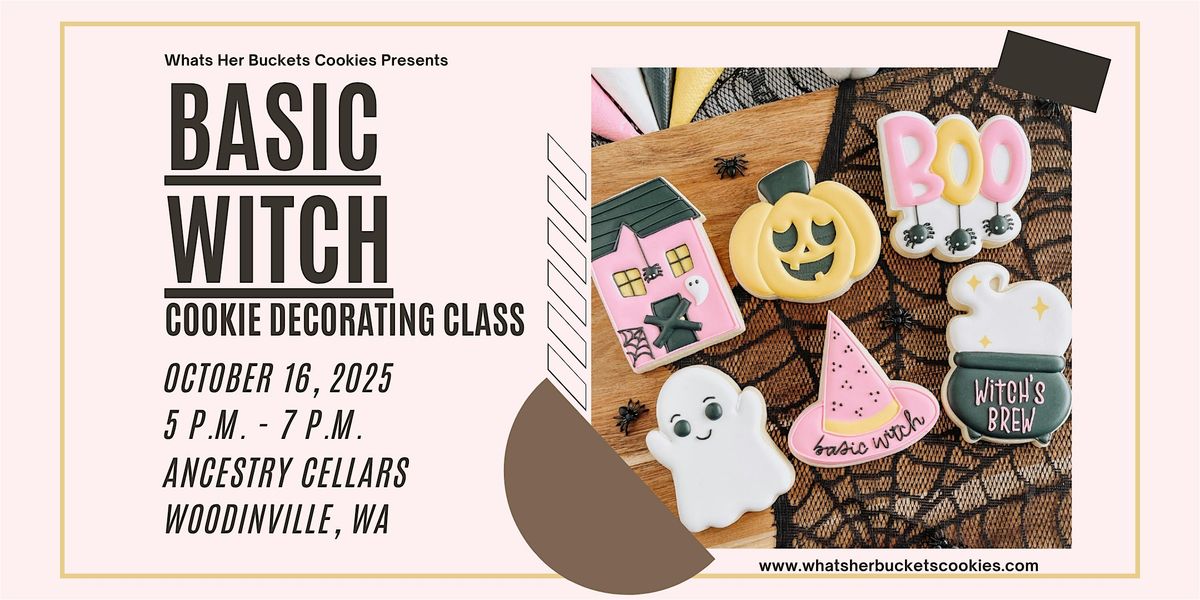 Basic Witch Cookie Decorating Class - Ancestry Cellars