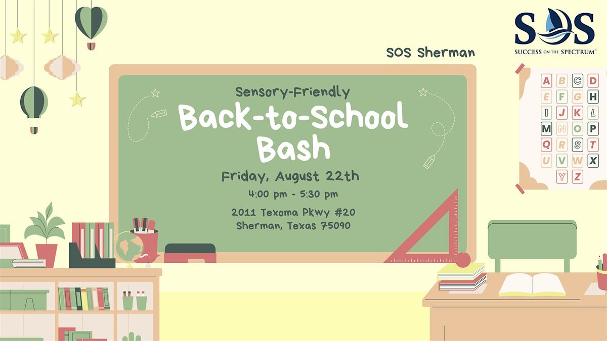 Back-to-School Bash: A Sensory-Friendly Transition Event
