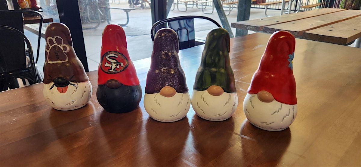 Paint a Gnome at Logans Roadhouse in Natomas with Creatively Carrie