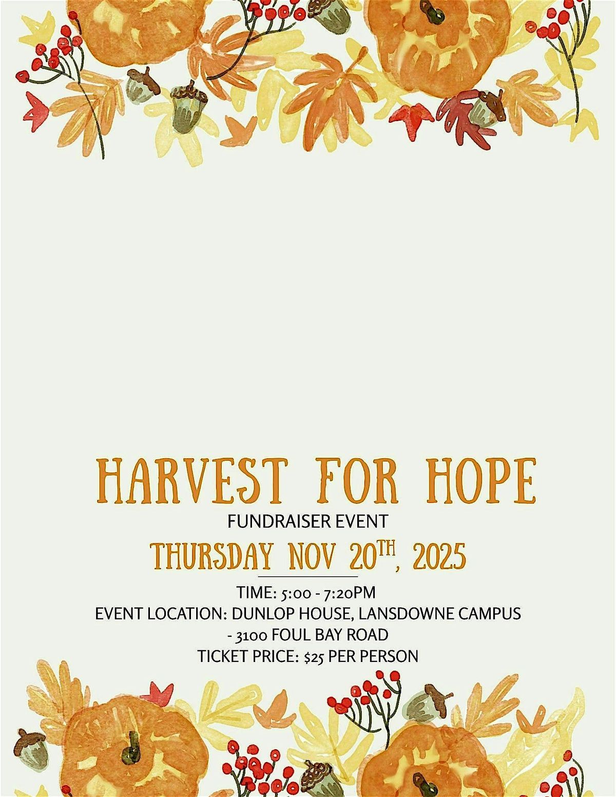 Harvest For Hope