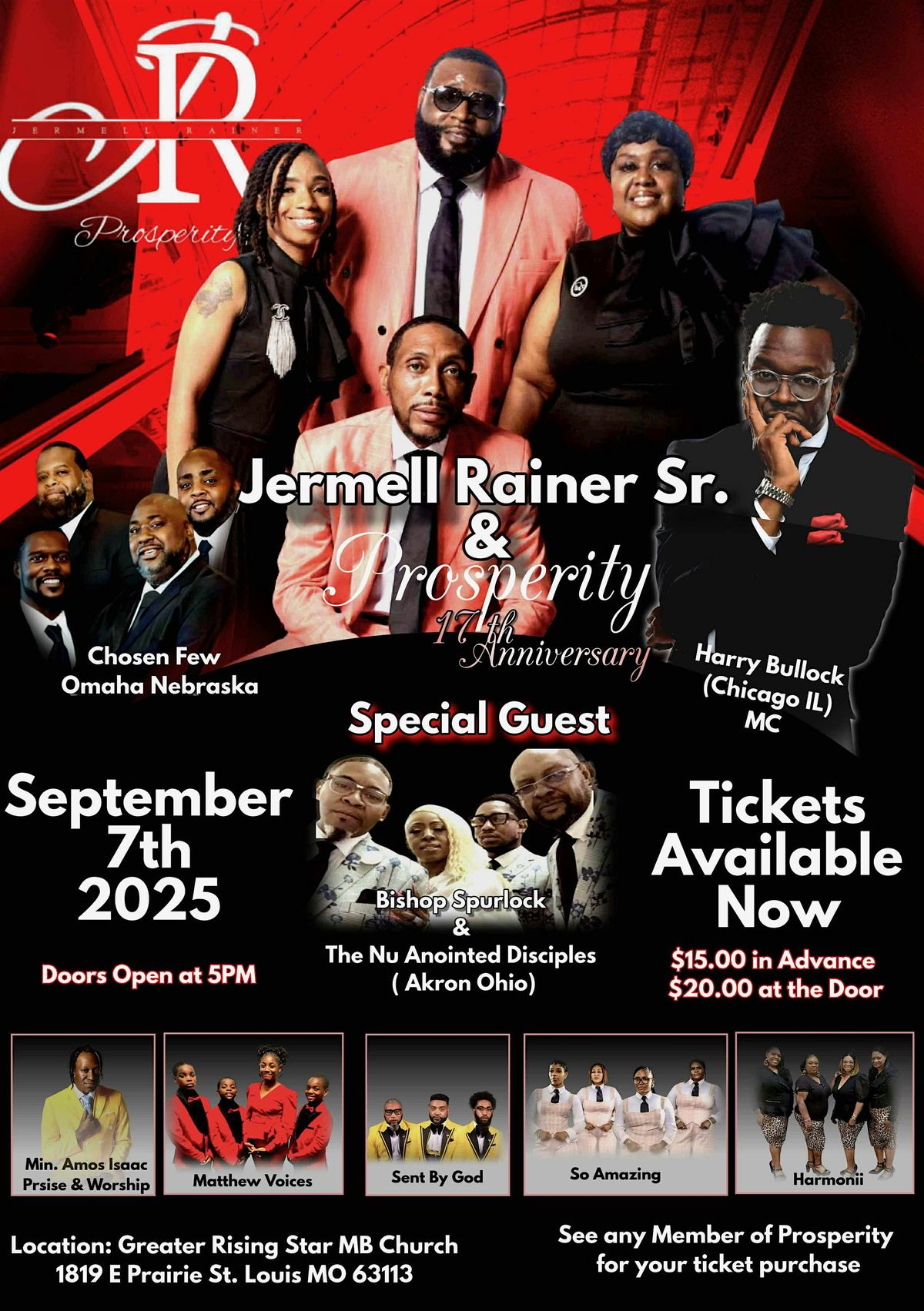 Jermell Rainer Sr and Prosperity 17yr Anniversary