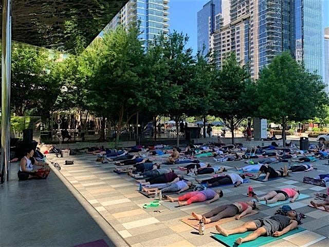 Meditation Styles with Stefanie powered by Yena at Klyde Warren Park