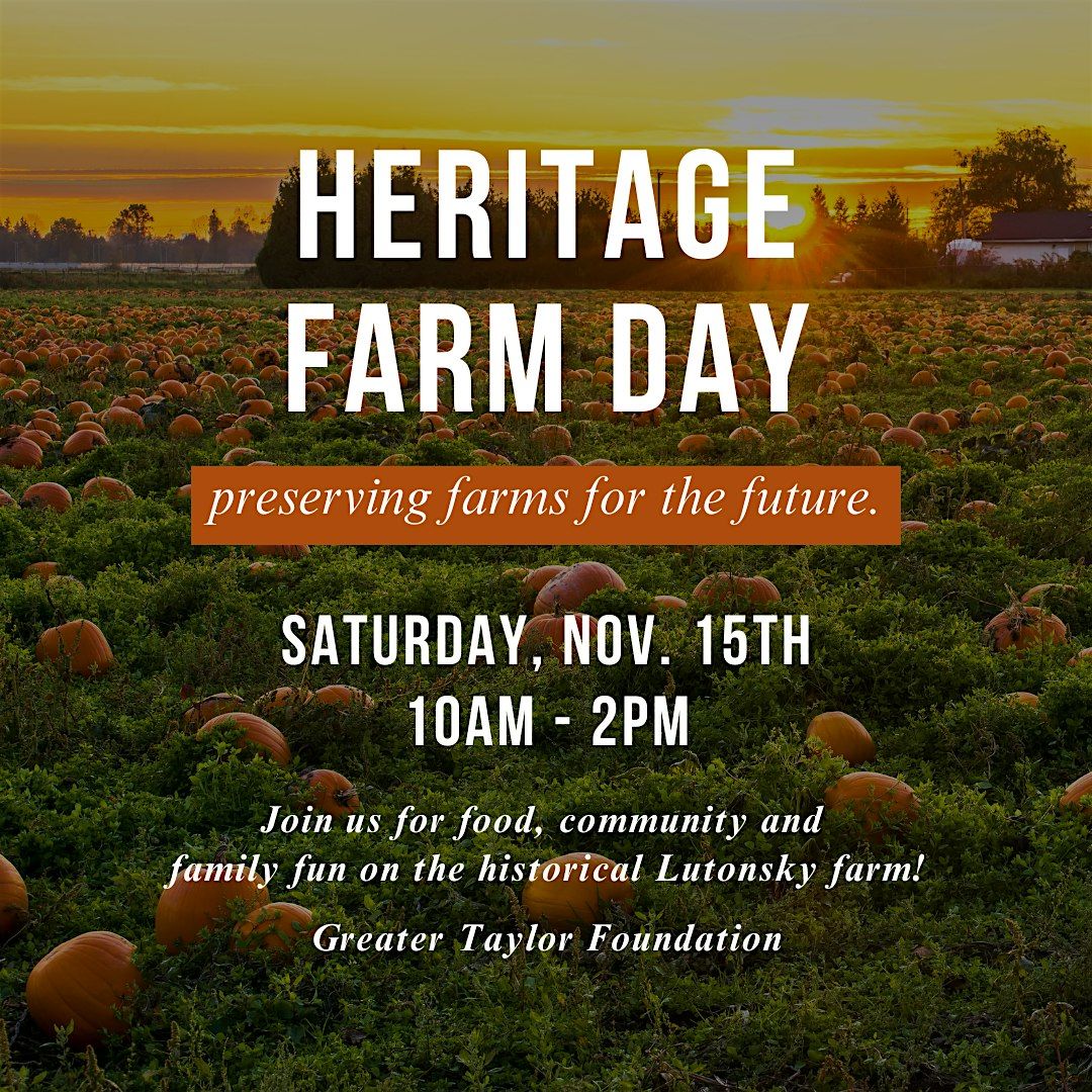 Heritage Farm Day