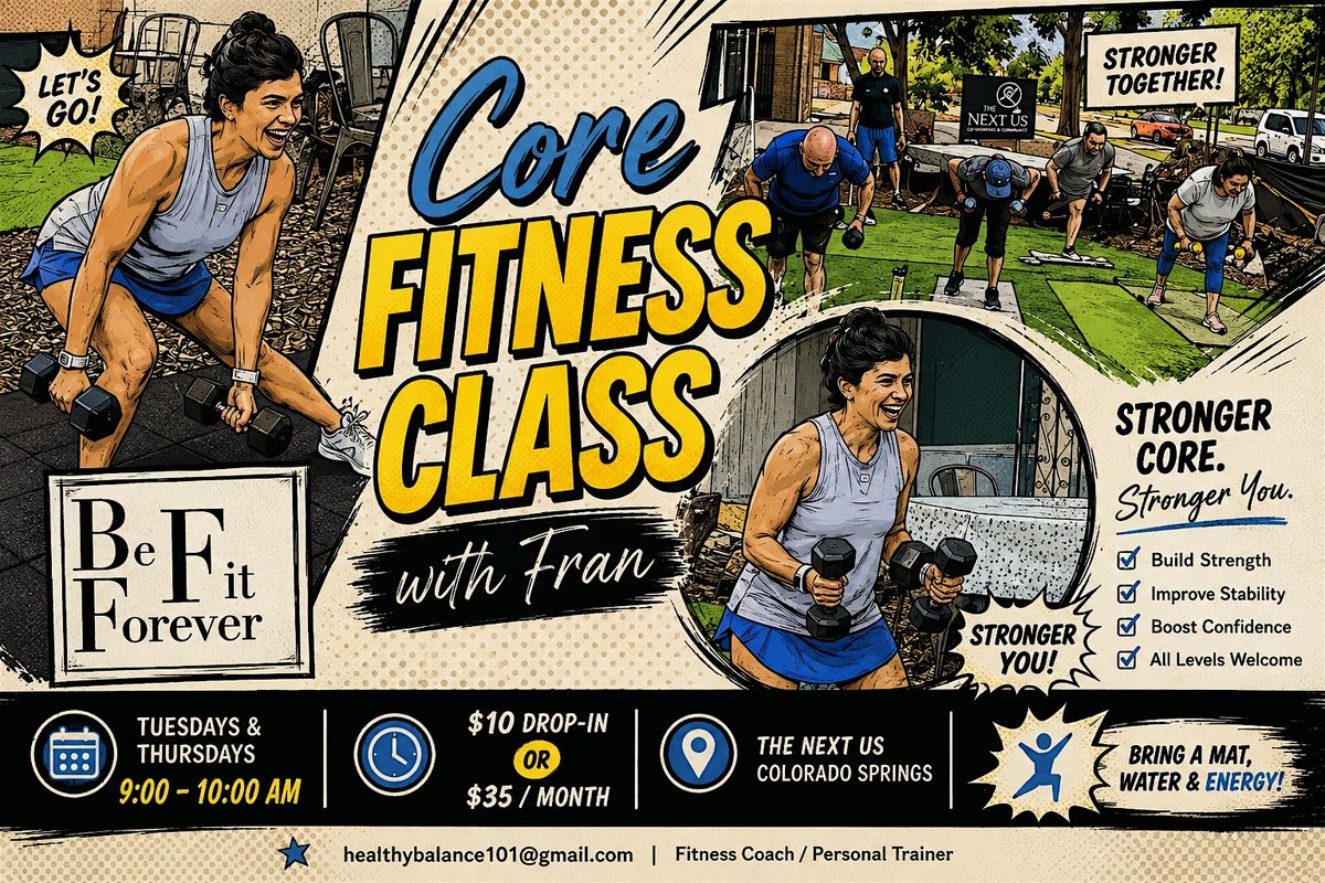Core Fitness Class at 525 N Cascade Ave, Colorado Springs on 15th ...