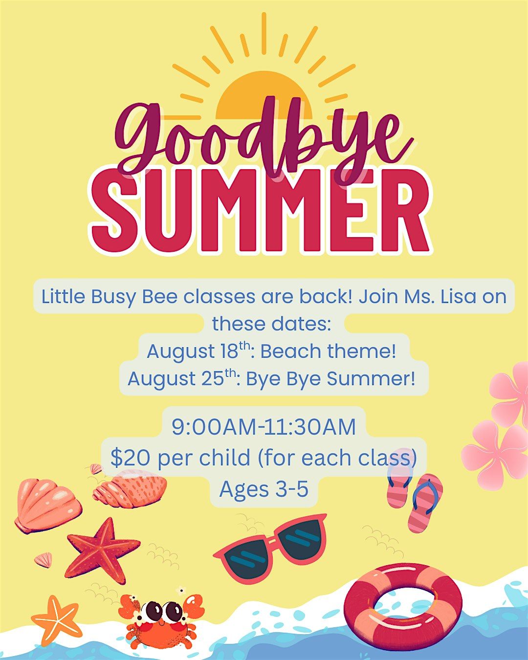 Little Busy Bees @ Gardenworks For Kids- Last Days of Summer!