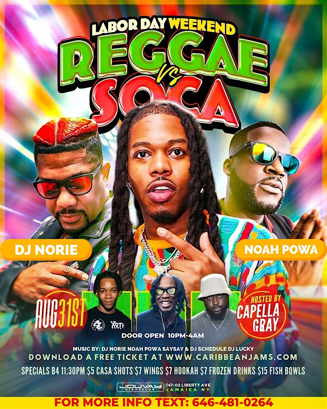 LABOR DAY WEEKEND AUGUST 31ST