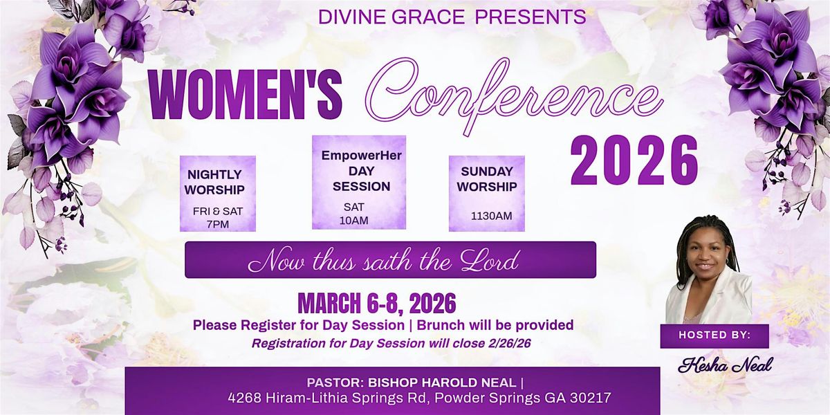4268 Divine Grace Womens Conference 2026 at 4268 Hiram Lithia Springs Rd SW ...