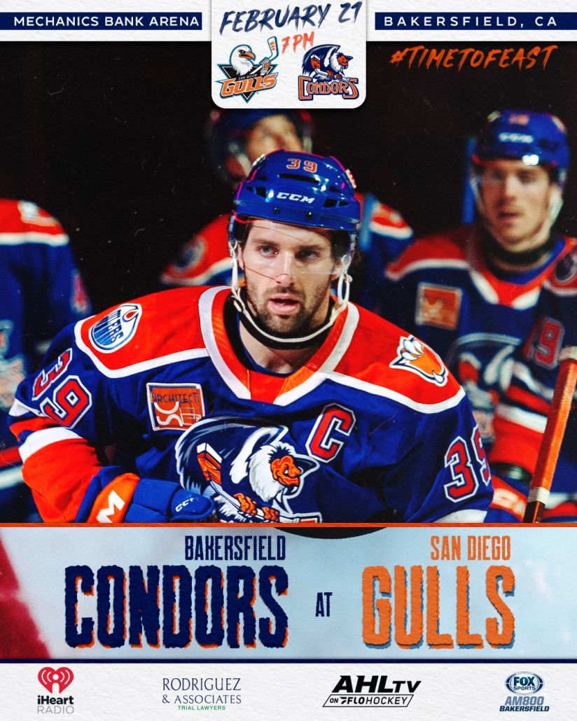 Bakersfield Condors vs. San Diego Gulls