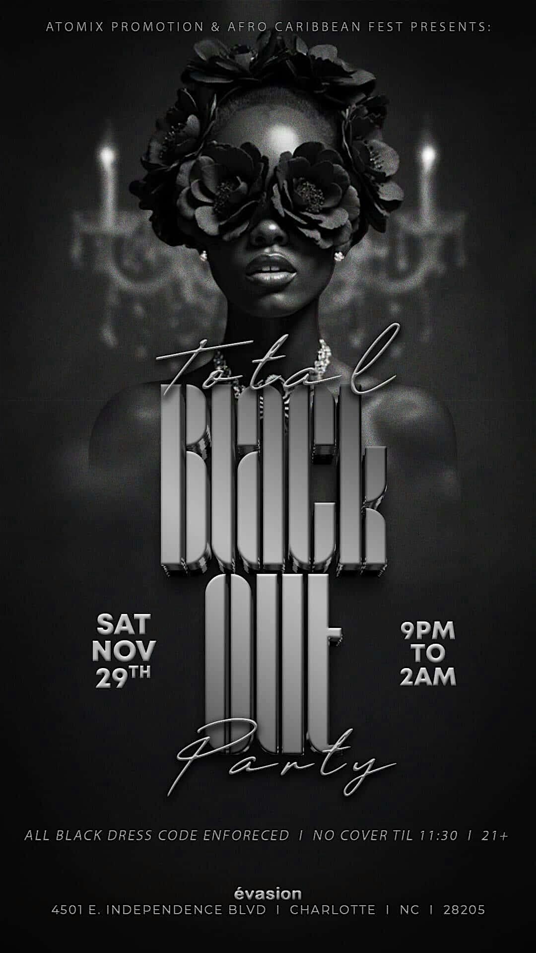 AFRO- CARIBBEAN EVENT & DJ ATOMIX BLACK OUT PARTY